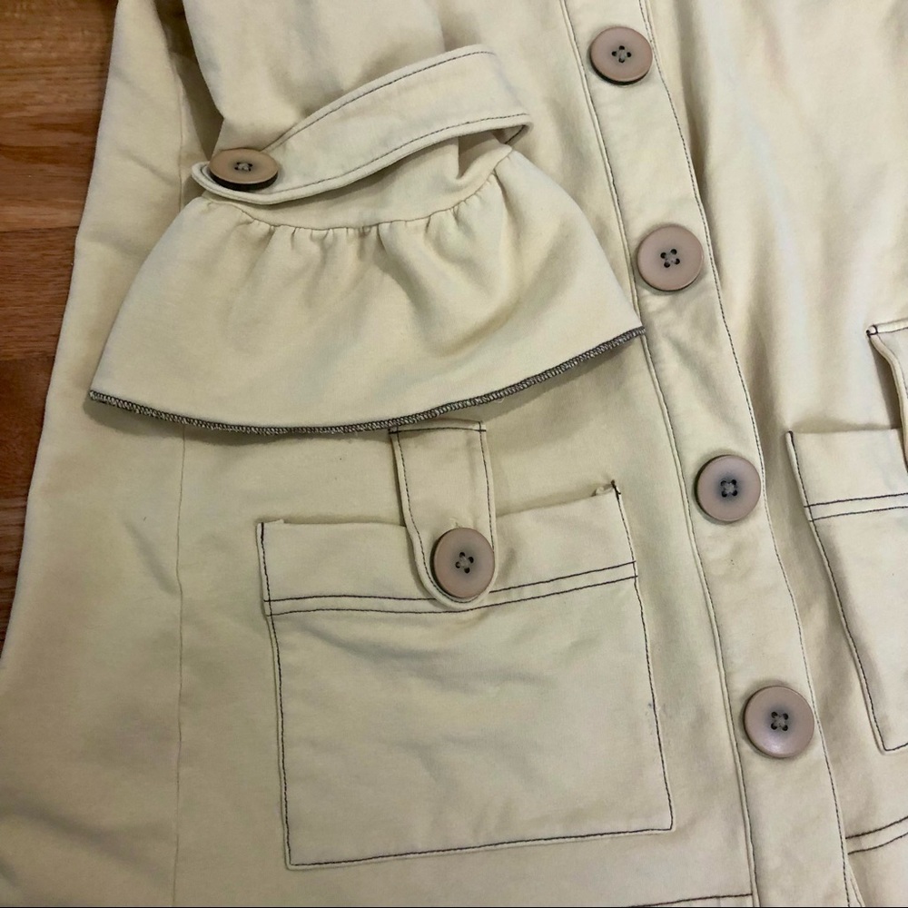 Project E Cream Button-Up Jacket - Picture 5 of 10